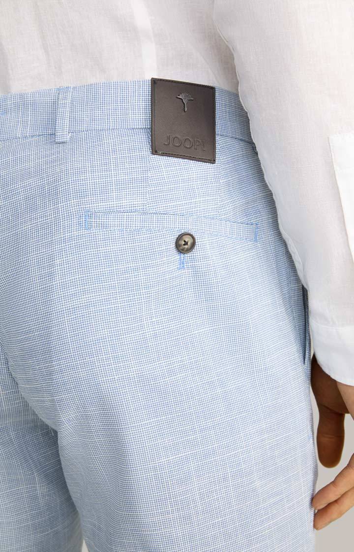 Joop Leinenmix-Chino Hank in Blau/Weiß gemustert Super Sparpreis