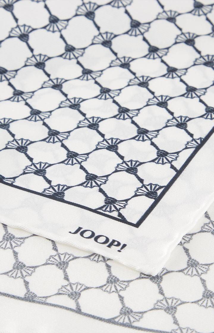 Joop Cornflower Seiden-Einstecktuch in Offwhite/Dunkelblau Begrenzte Freigabe