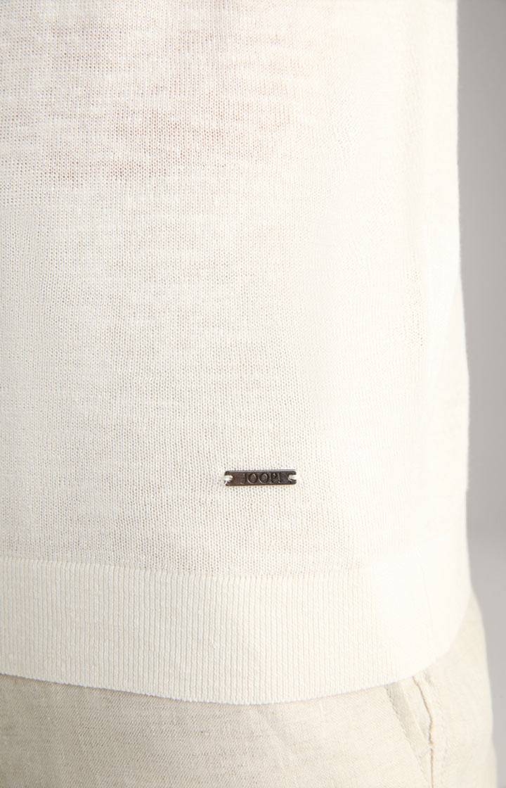 Joop Leinenmix-Poloshirt Malioso in Offwhite Bis zu 50% Rabatt
