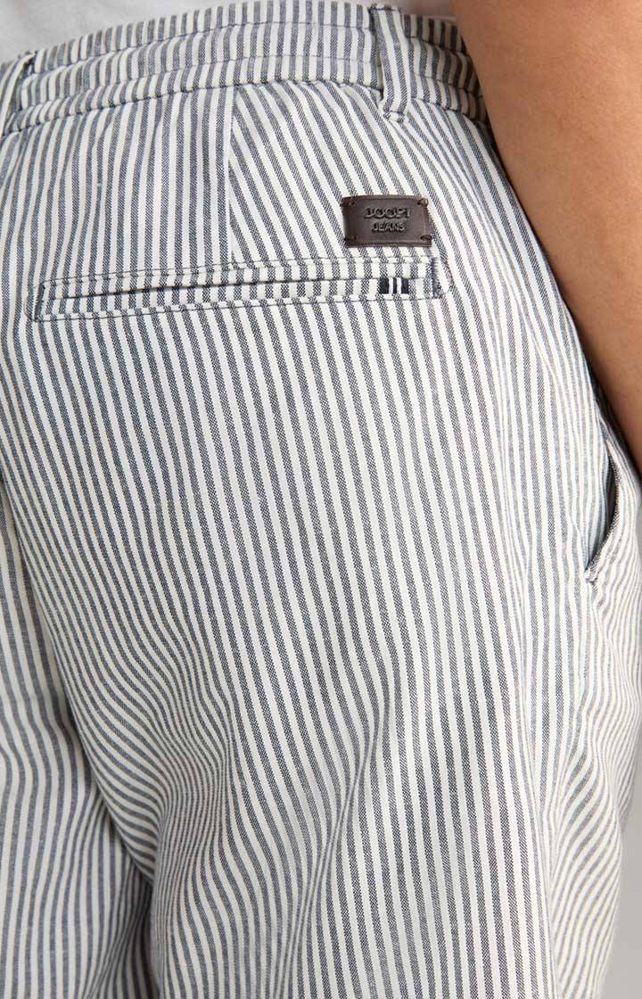 Joop Leinenmix-Shorts Ruby in Navy gestreift Nur für heute