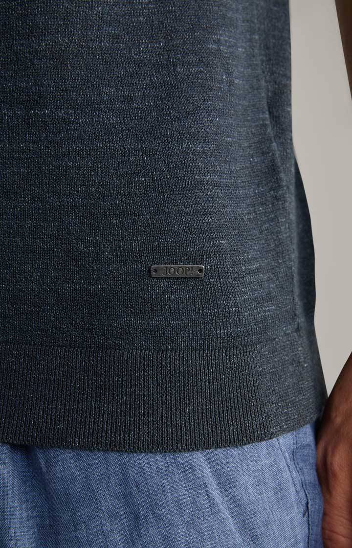 Joop Leinenmix-Poloshirt Malioso in Navy Super Rabatt