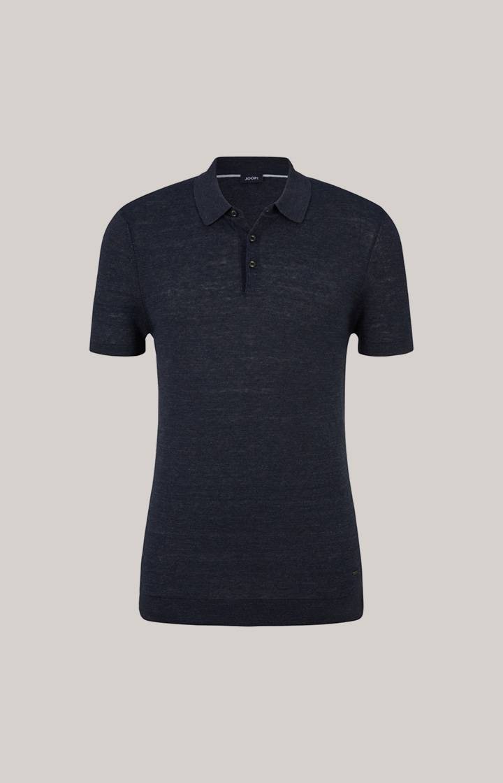 Joop Leinenmix-Poloshirt Malioso in Navy Super Rabatt