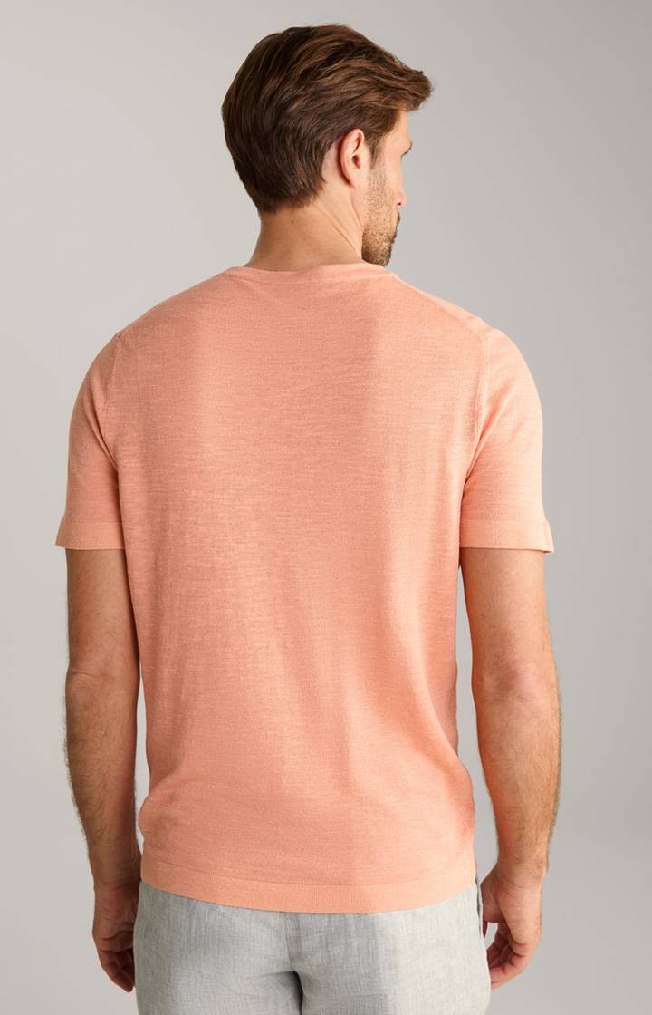 Joop Leinenmix-T-Shirt Maroso in Orange Kostenloser Versand international