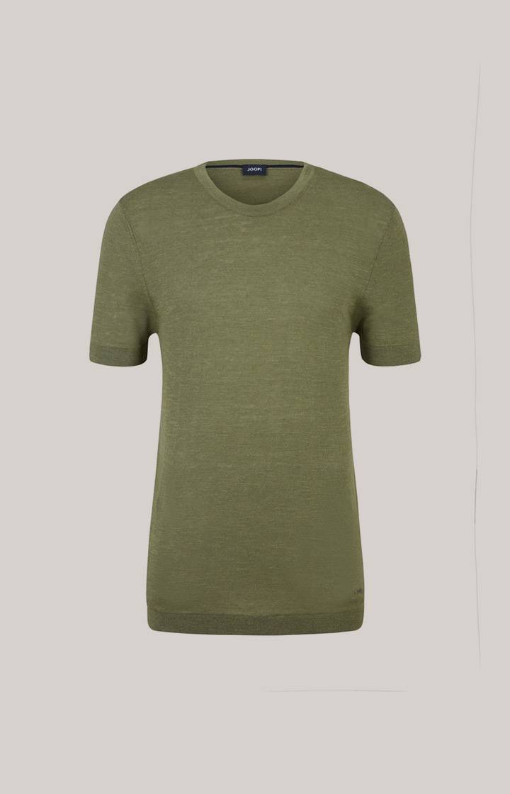 Joop Leinenmix-T-Shirt Maroso in Oliv Black Friday Preise