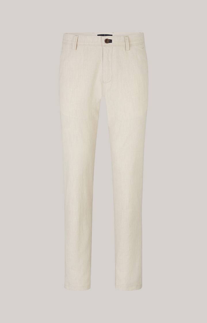 Joop Leinenmix-Chino Matthew in Beige Im Verkauf