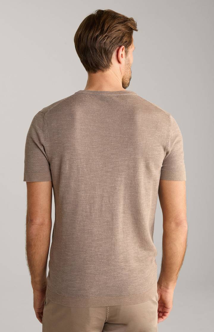 Joop Leinenmix-T-Shirt Maroso in Braun Angebote