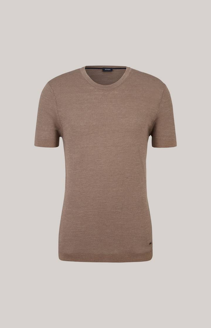 Joop Leinenmix-T-Shirt Maroso in Braun Angebote