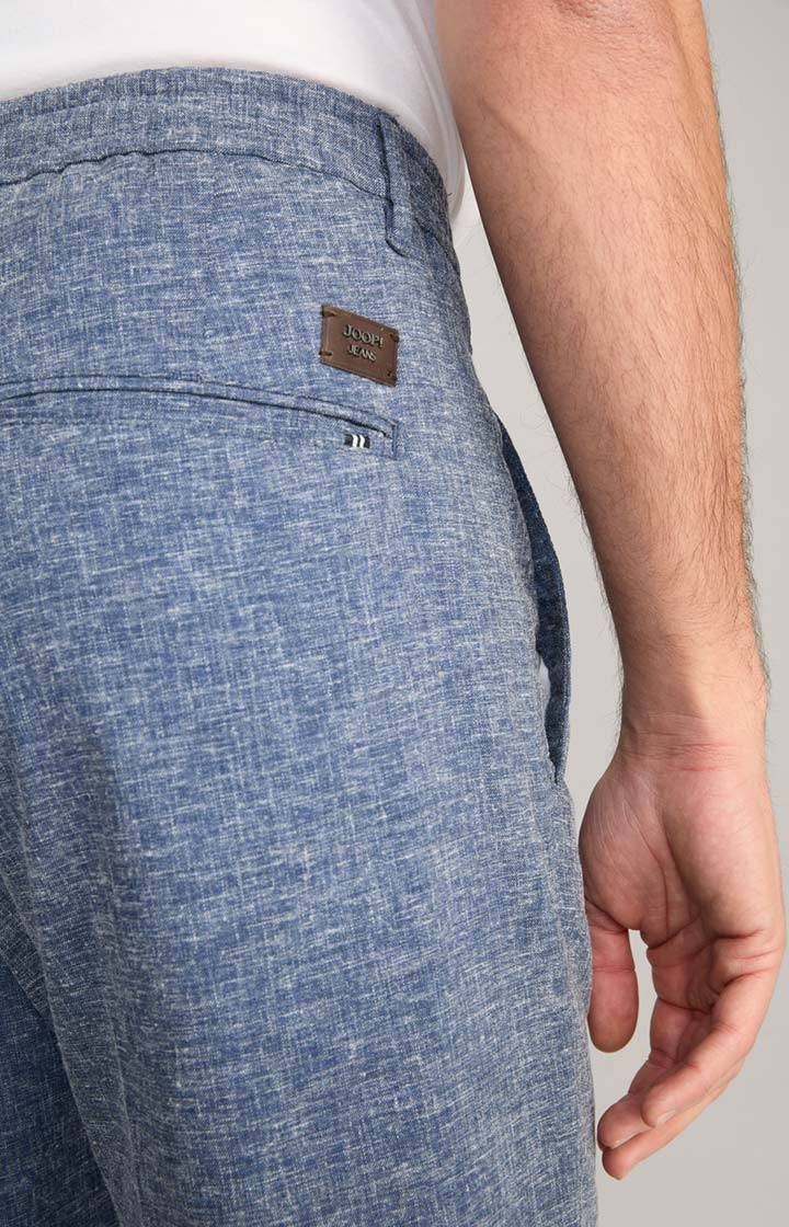 Joop Leinenmix-Chino Lead in Blau meliert Schlussverkauf