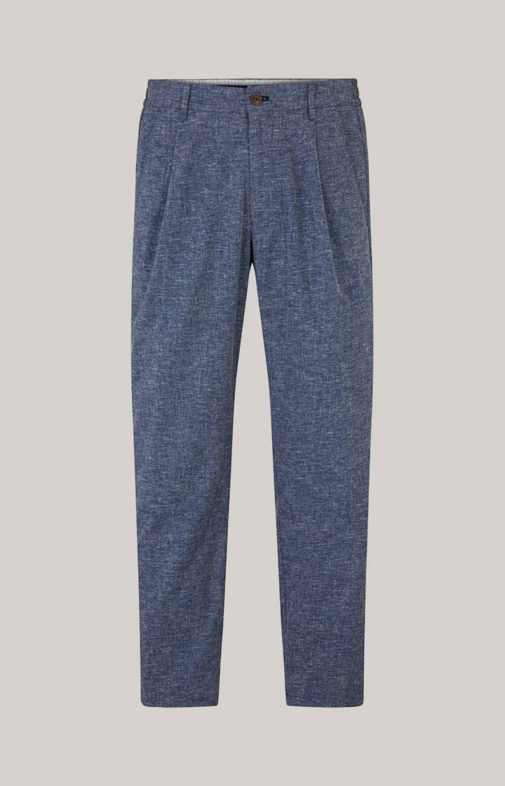 Joop Leinenmix-Chino Lead in Blau meliert Schlussverkauf