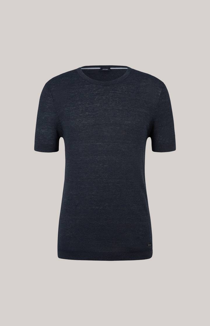 Joop Leinenmix-T-Shirt Maroso in Dunkelblau Günstiger Verkauf