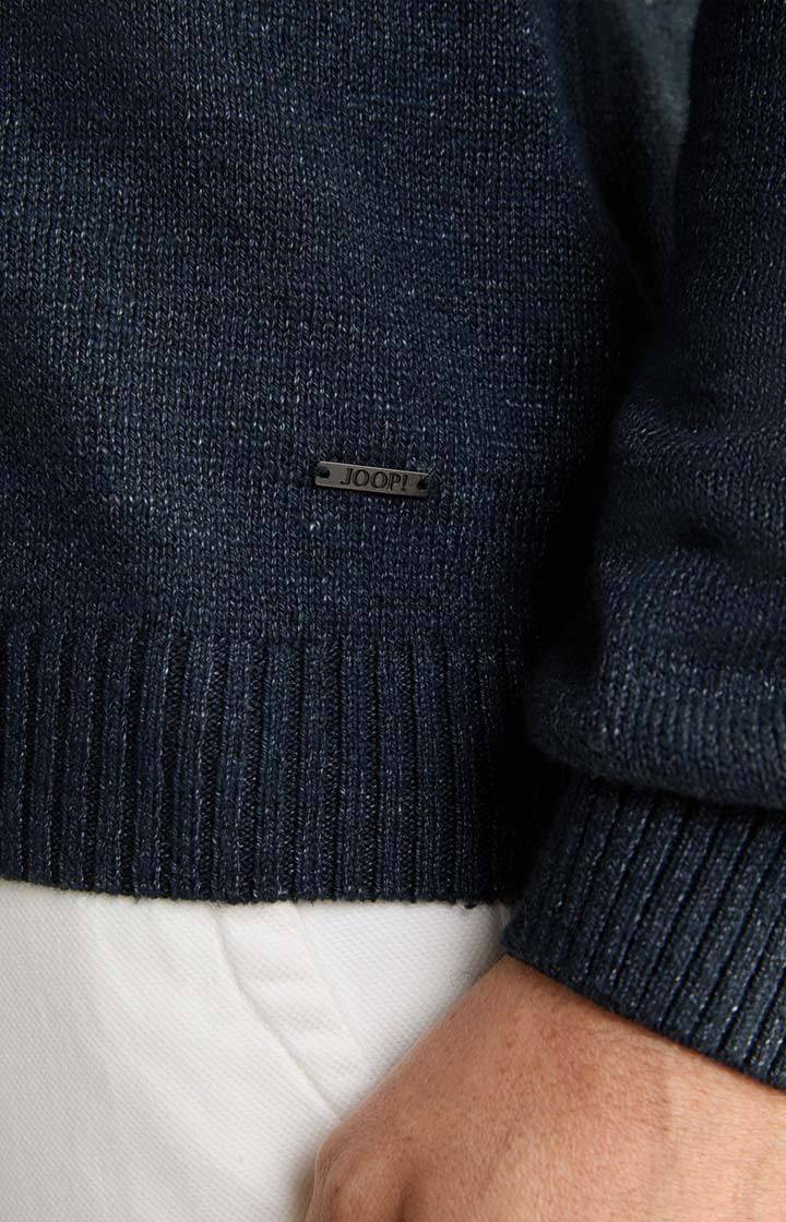 Joop Leinenmix-Pullover Mendor in Navy Fabrikverkauf