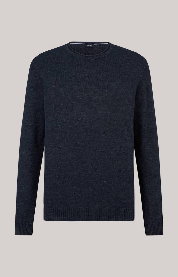 Joop Leinenmix-Pullover Mendor in Navy Fabrikverkauf
