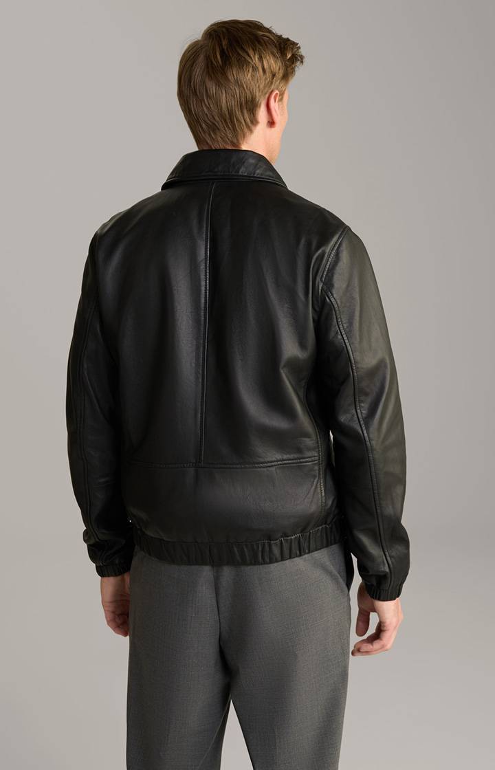 Joop Lederjacke Rock in Schwarz Blitzverkäufe