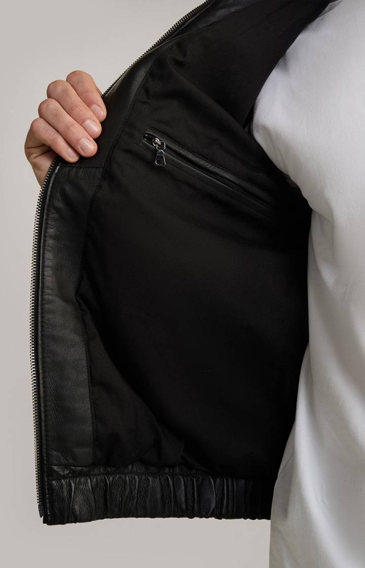 Joop Lederjacke Rock in Schwarz Blitzverkäufe