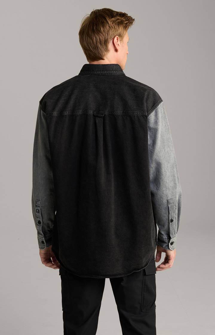 Joop Jeans-Hemd Hawes in Schwarz/Blau Limitierter Zeitrabatt