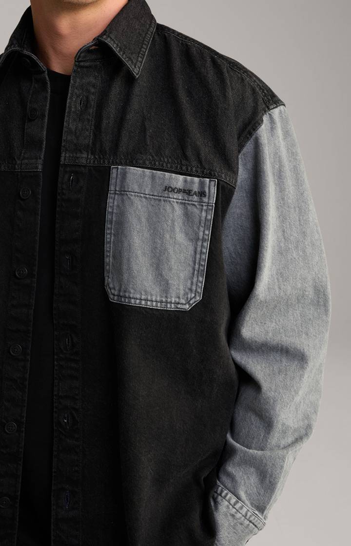 Joop Jeans-Hemd Hawes in Schwarz/Blau Limitierter Zeitrabatt