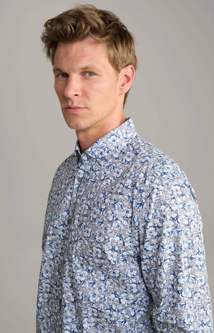 Joop Hemd Heli in Blau gemustert Cyber Monday