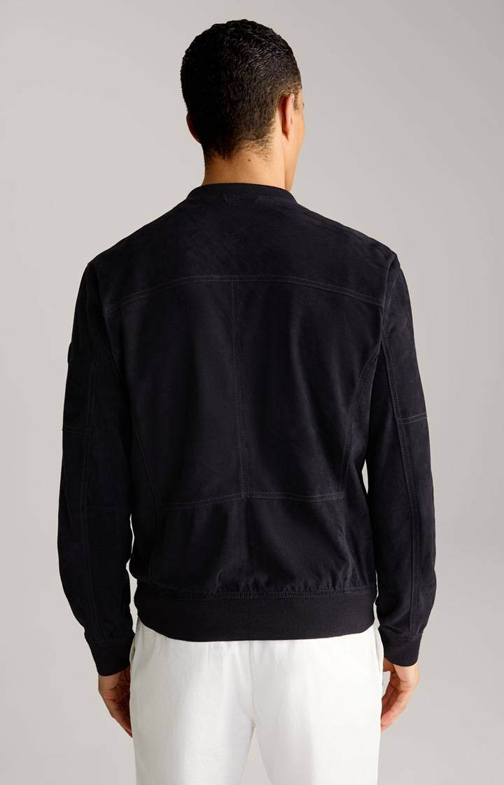 Joop Ziegenvelours-Lederjacke Pios in Navy JETZT KAUFEN