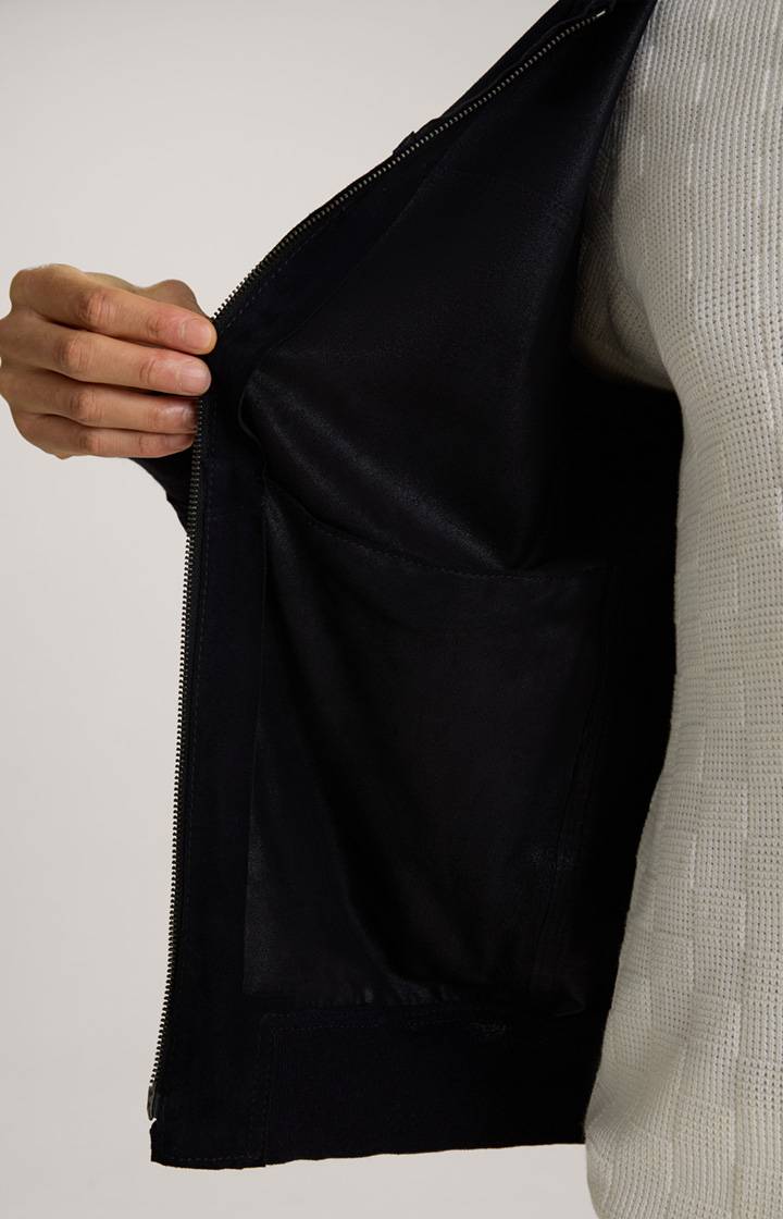 Joop Ziegenvelours-Lederjacke Pios in Navy JETZT KAUFEN