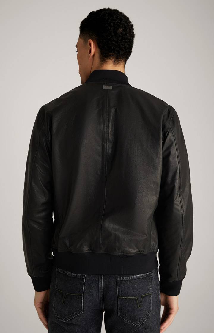 Joop Lederjacke Cuk in Schwarz Kostenloser Versand international