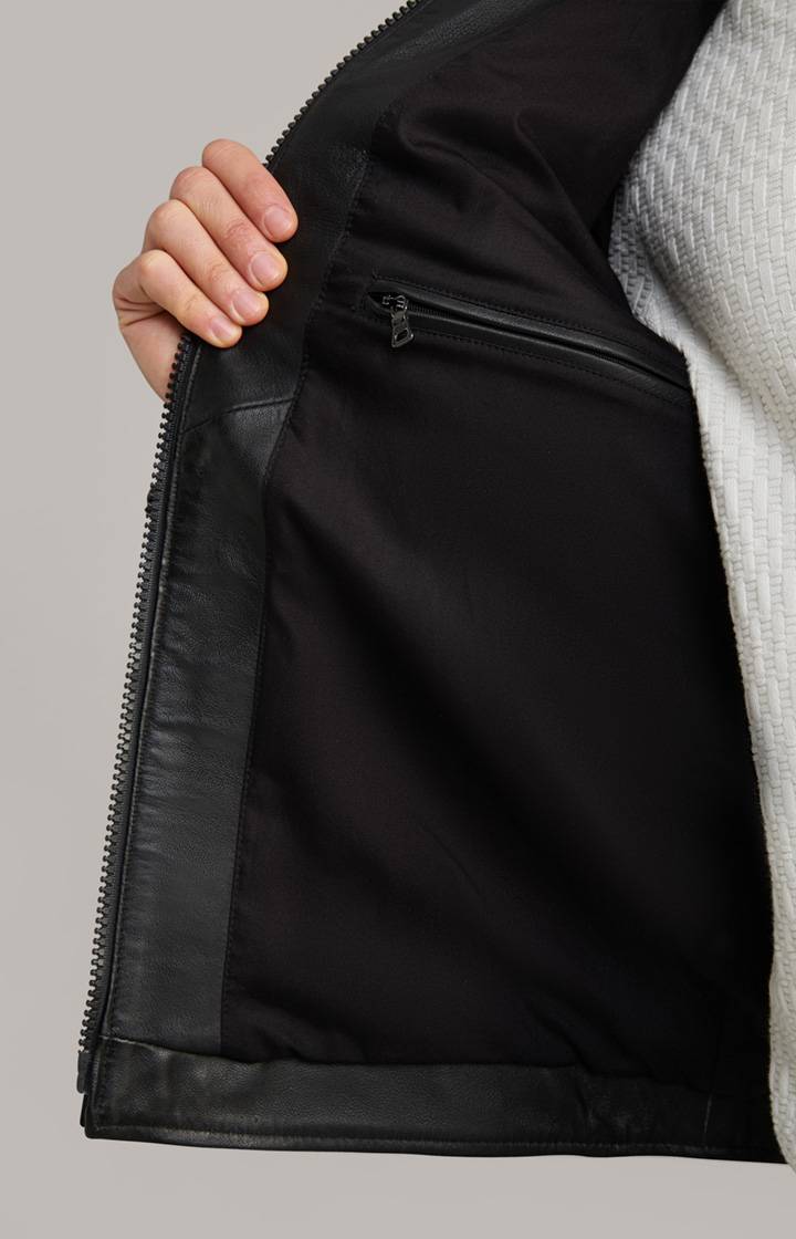 Joop Lederjacke Lif in Schwarz Fabrikladen