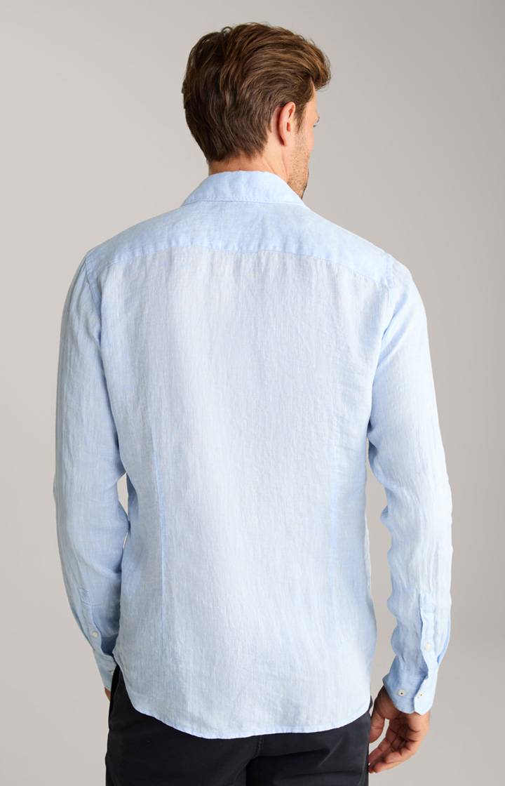 Joop Leinen-Hemd Pai in Hellblau meliert Outlet