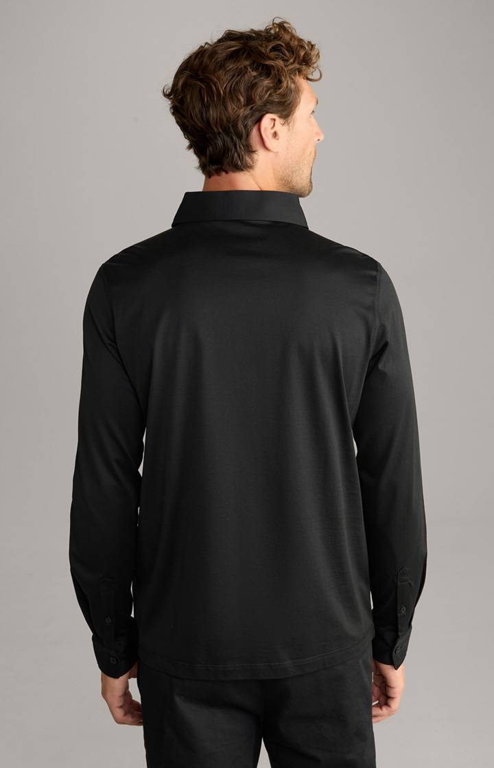 Joop Langarm-Poloshirt Baldwin in Schwarz Heißer Verkauf