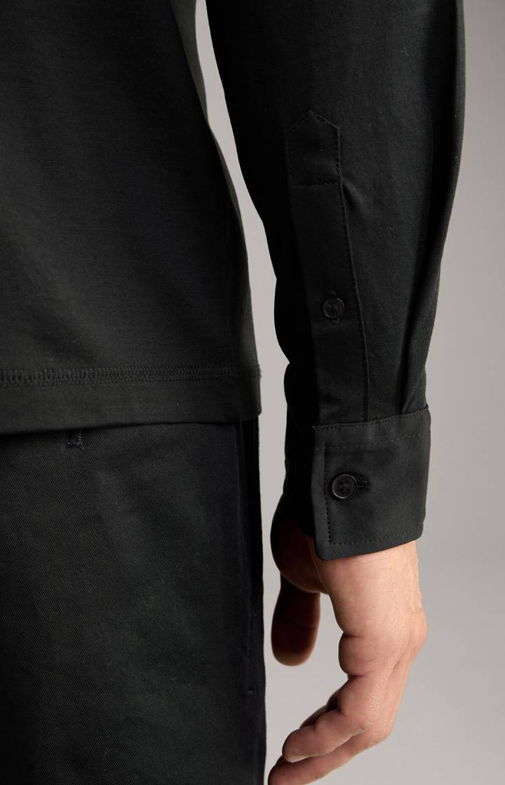 Joop Langarm-Poloshirt Baldwin in Schwarz Heißer Verkauf