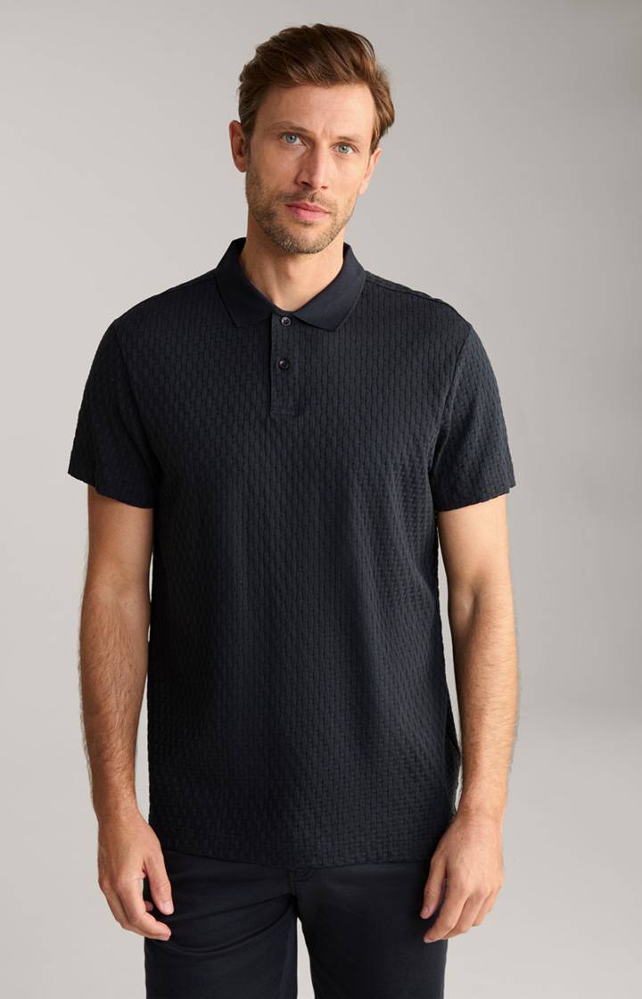 Joop Poloshirt Boris in Navy strukturiert Neueste Mode