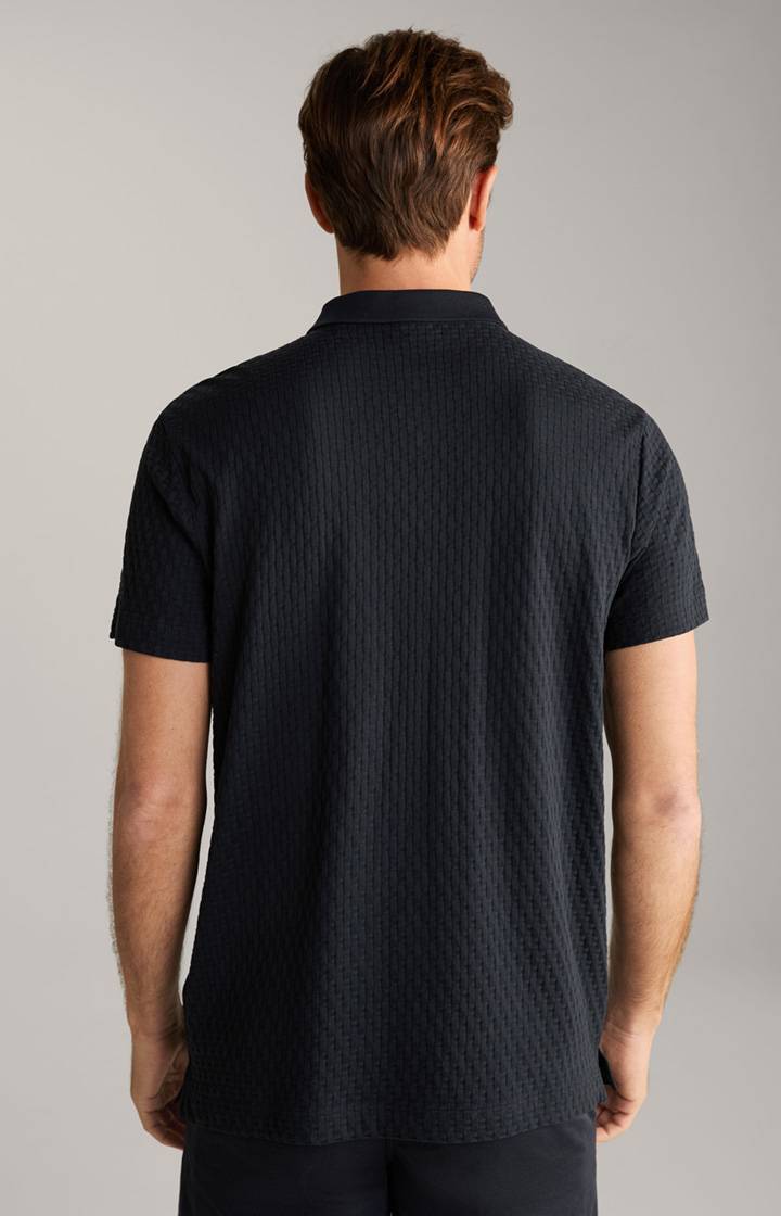 Joop Poloshirt Boris in Navy strukturiert Neueste Mode