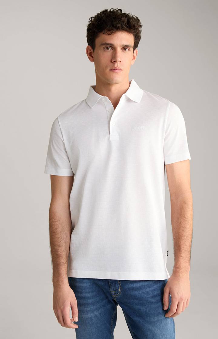 Joop Poloshirt Pacey in Weiß strukturiert Räumungsverkauf