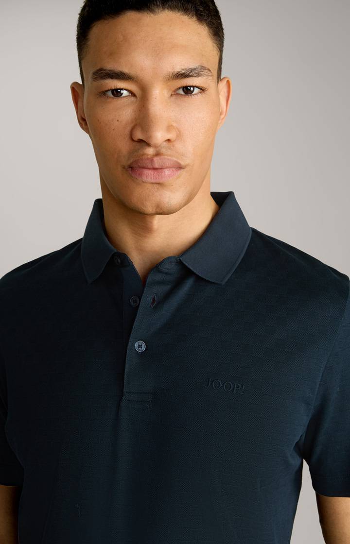 Joop Poloshirt Pacey in Navy strukturiert Letzter Tag