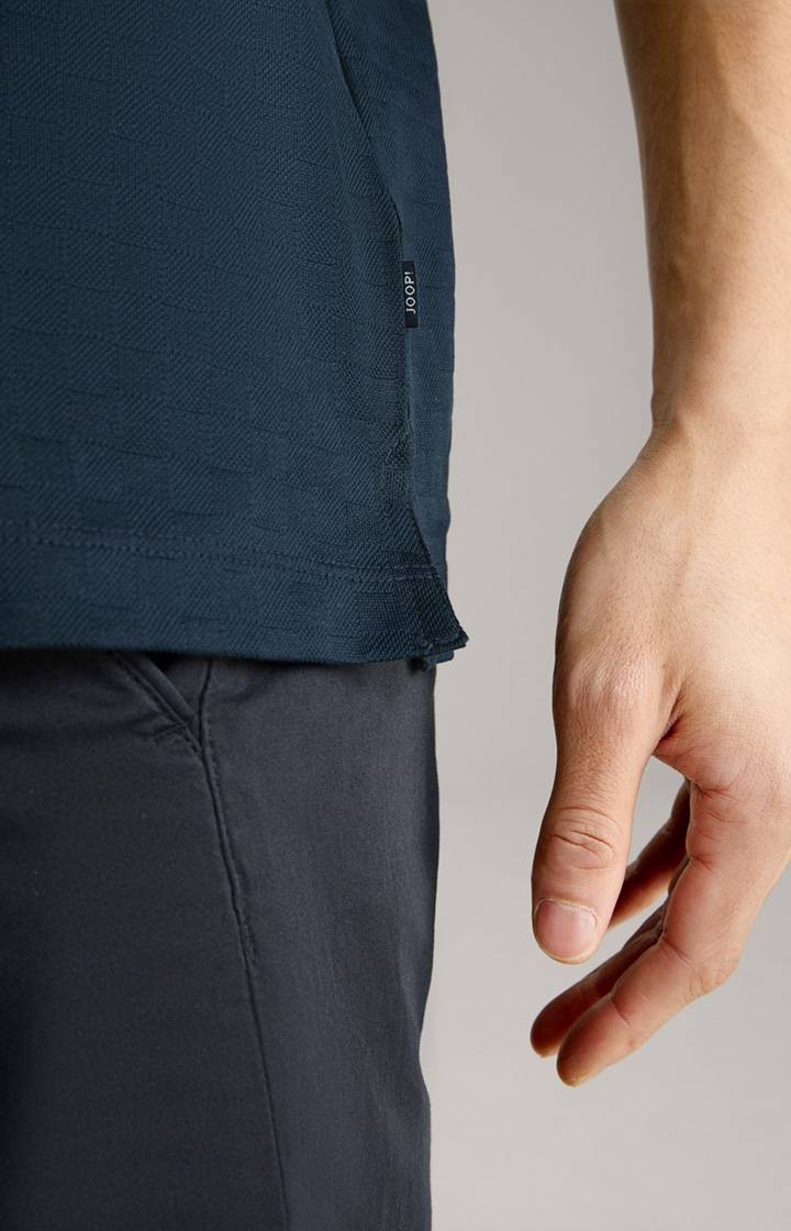 Joop Poloshirt Pacey in Navy strukturiert Letzter Tag
