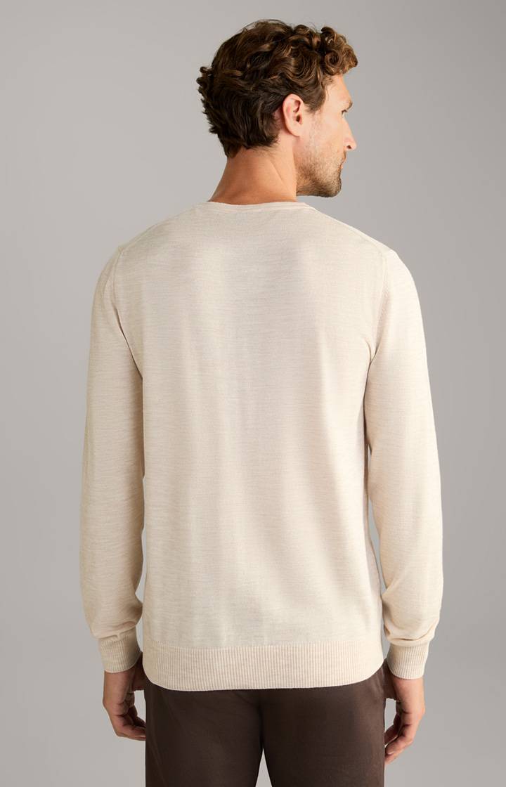 Joop Merinowoll-Pullover Denny in Hellbeige Black Friday Preise