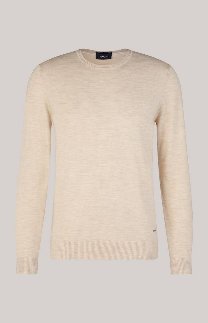 Joop Merinowoll-Pullover Denny in Hellbeige Black Friday Preise