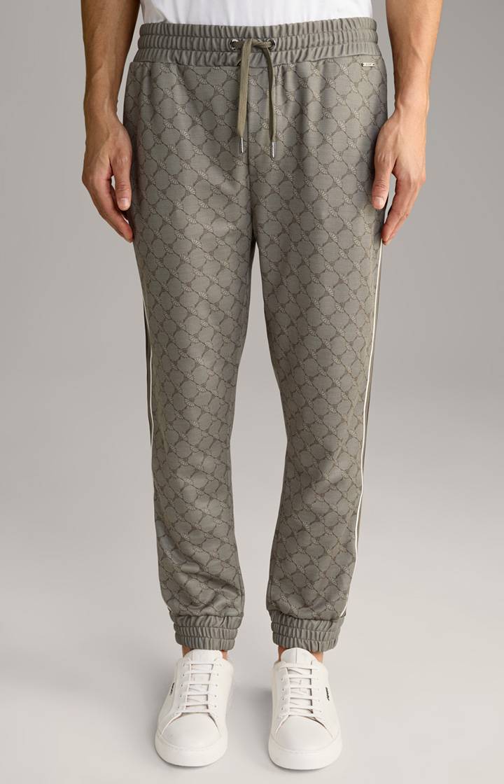 Joop Cornflower-Joggpants Tivon in Dunkelgrün gemustert Auslauf