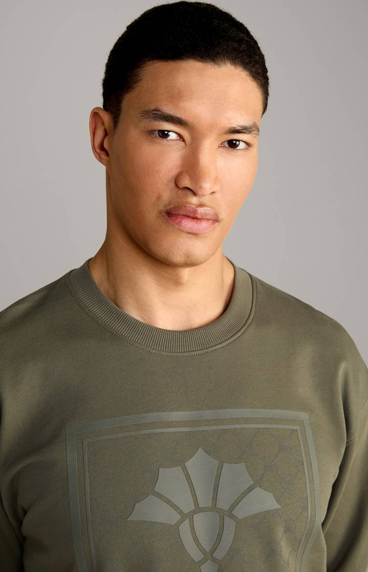 Joop Cornflower-Sweatshirt Cruz in Oliv Schlussverkauf