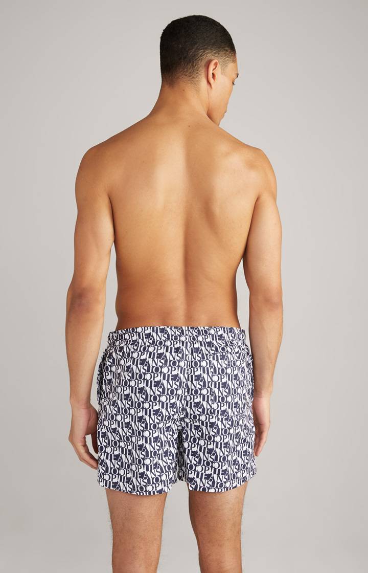 Joop Badeshorts Siesta Beach in Dunkelblau/Weiß Weihnachtsangebot
