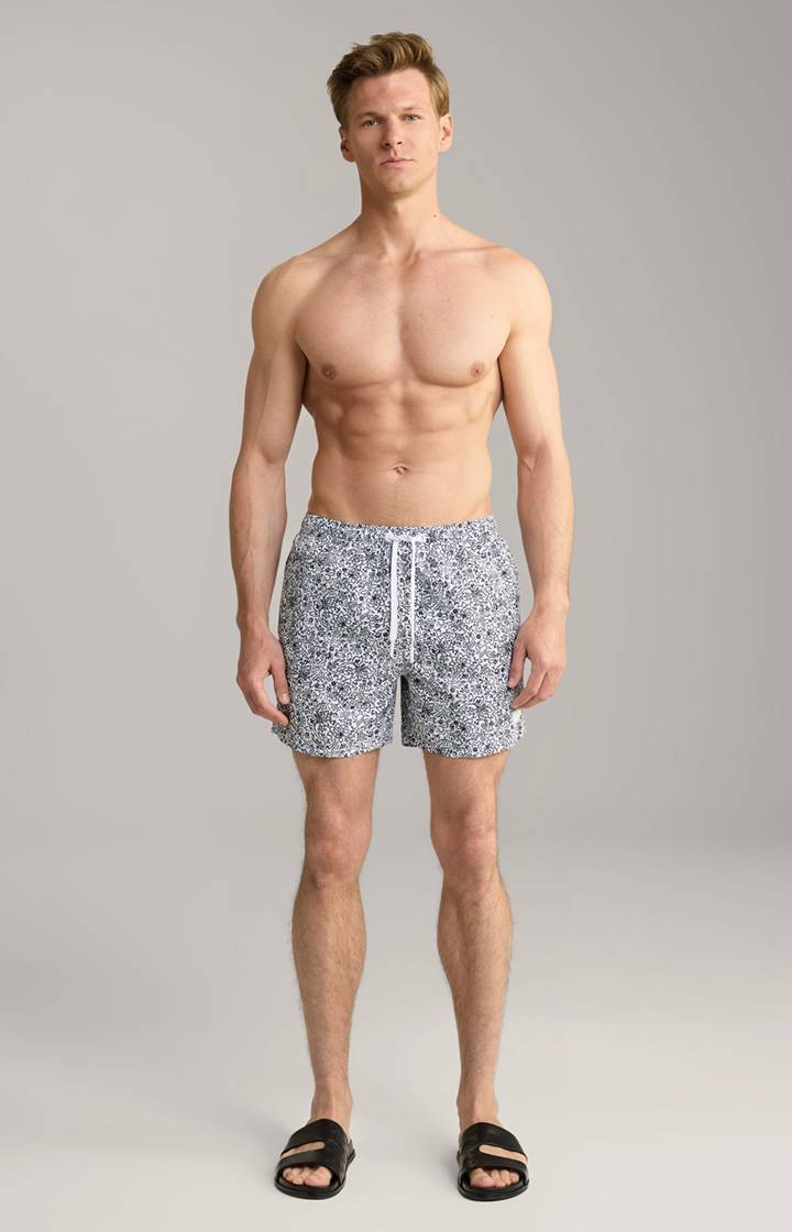 Joop Badeshorts Palolem Beach in Weiß/Blau gemustert Neuheiten