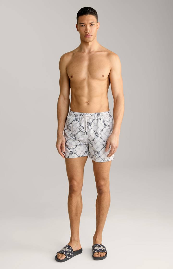 Joop Cornflower-Badeshorts Babados in Hellgrau/Anthrazit Riesige Ersparnisse
