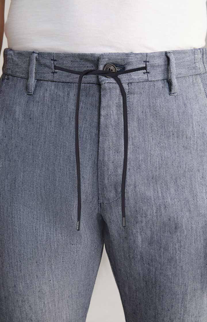 Joop Leinen-Mix Chino Maxton in Navy meliert Online
