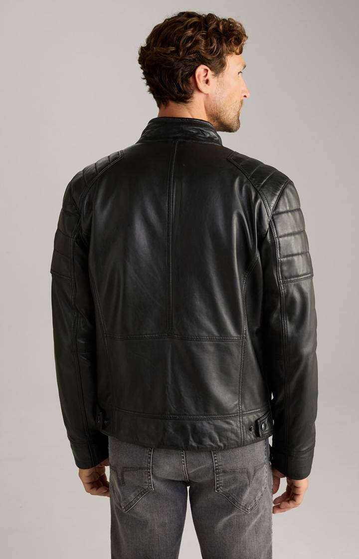 Joop Lederjacke Lima in Schwarz Flash Sale