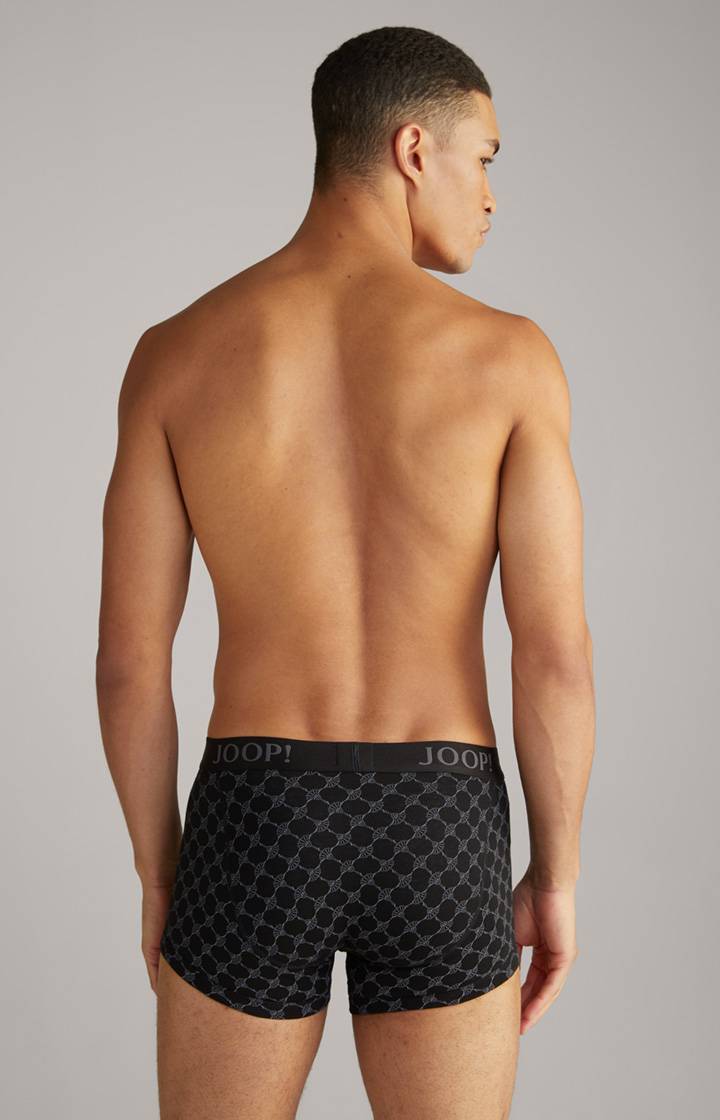 Joop 3er-Pack Fine Cotton Stretch Boxer in Schwarz/Rot/Weiß gemustert Online Shopping