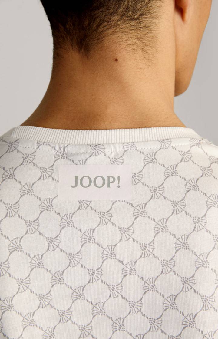 Joop Loungewear T-Shirt in Offwhite/Grau gemustert Zeitlich begrenztes Angebot
