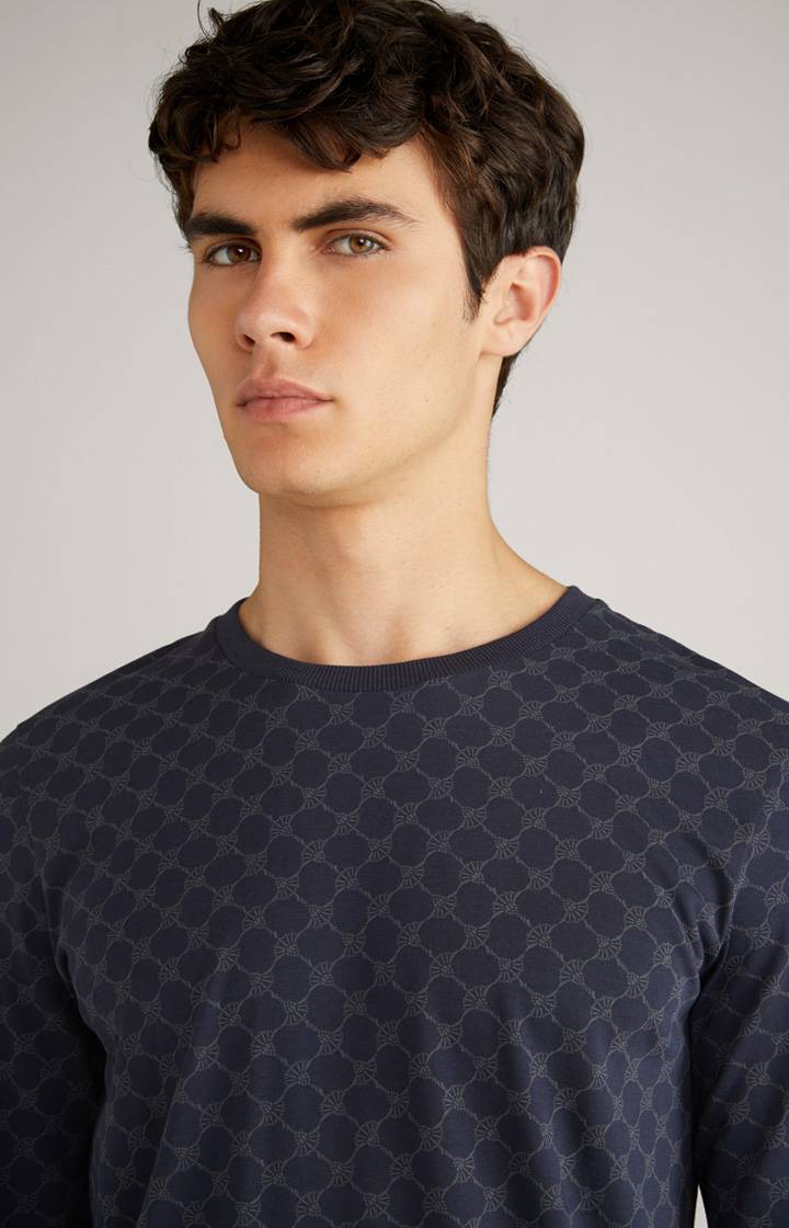 Joop Cornflower Loungewear Longsleeve in Navy gemustert Neuheiten