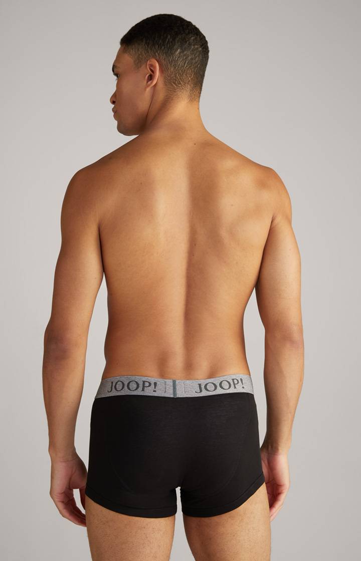 Joop 3er-Pack Fine Cotton Stretch Boxer in Schwarz/Dunkelgrau meliert Super Sparpreis