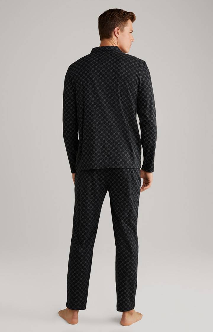 Joop Cornflower Baumwoll-Pyjama in Schwarz JETZT KAUFEN