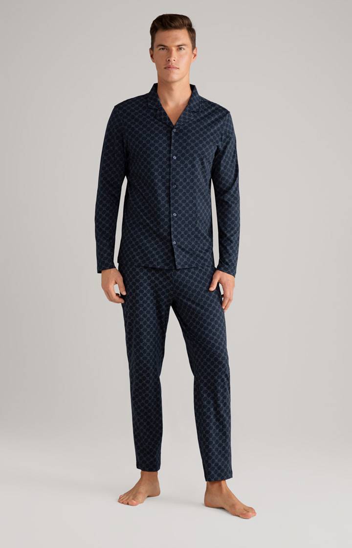 Joop Cornflower Baumwoll-Pyjama in Dunkelblau Bis zu 50% Rabatt