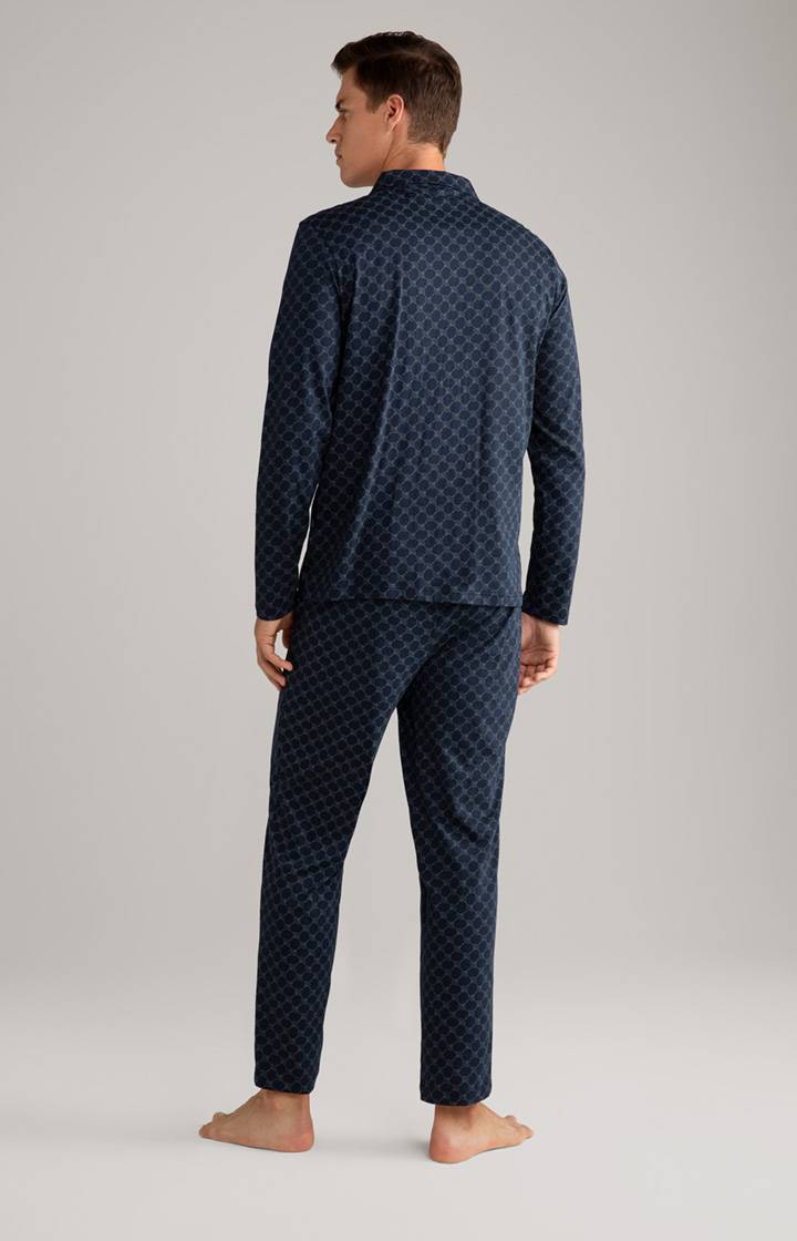 Joop Cornflower Baumwoll-Pyjama in Dunkelblau Bis zu 50% Rabatt