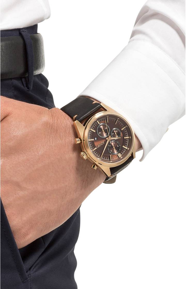 Joop Herrenuhr in Gold/Schwarz Outlet